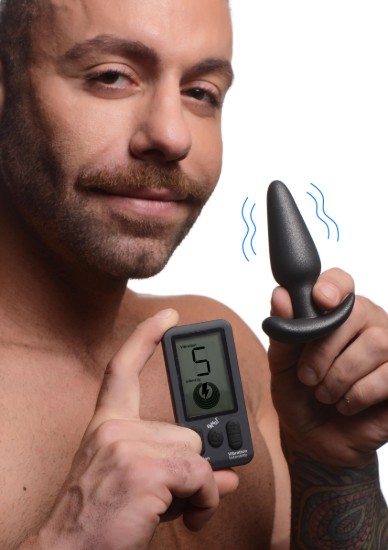 Picture of 25X Vibrating Silicone Butt Plug with Remote Control