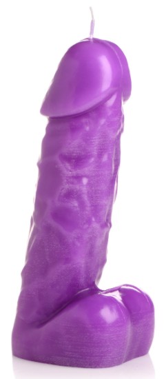 Picture of Passion Pecker Dick Drip Candle - Purple