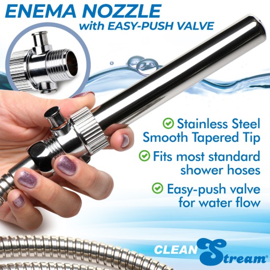 Picture of Enema Nozzle with Quick Shut Off/On Valve