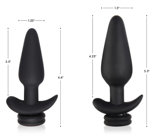 Picture of Small Vibrating Anal Plug with Interchangeable Fox Tail - Rainbow