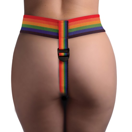 Picture of Rainbow Strap On Harness with Silicone O-Rings