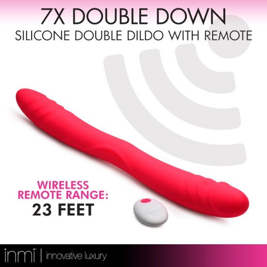 Picture of 7X Double Down Silicone Double Dildo with Remote