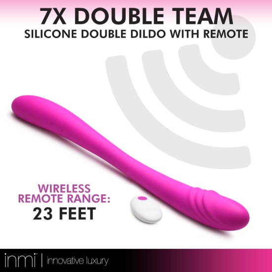 Picture of 7X Double Team Silicone Double Dildo with Remote