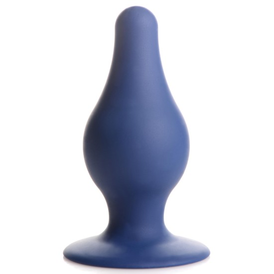 Picture of Squeezable Tapered Large Anal Plug - Blue