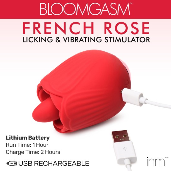 Picture of 10X French Rose Licking and Vibrating Stimulator