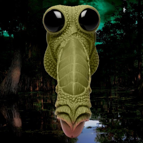 Picture of Swamp Monster Green Scaly Silicone Dildo