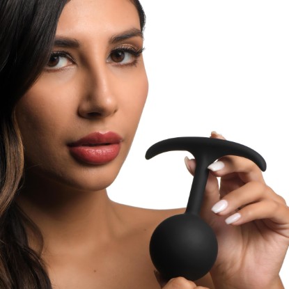 Picture of Premium Silicone Round Weighted Anal Plug - XL