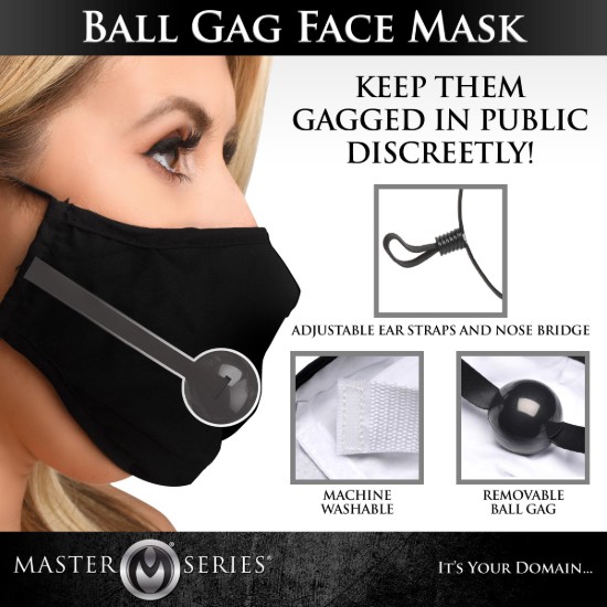 Picture of Under Cover Ball Gag Face Mask