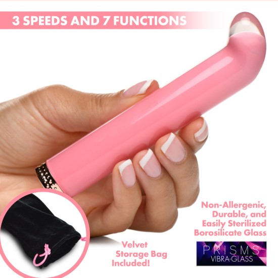 Picture of Vibra-Glass 10X Mini G-Spot Vibe Pink