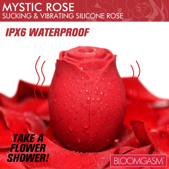 Picture of Mystic Rose Sucking and Vibrating Silicone Rose