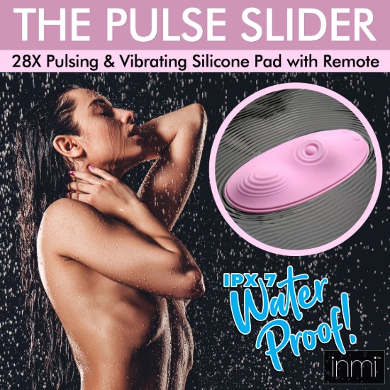 Picture of The Pulse Slider 28X Pulsing and Vibrating Silicone Pad with Remote