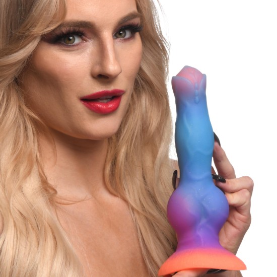Picture of Space Cock Glow-in-the-Dark Silicone Alien Dildo