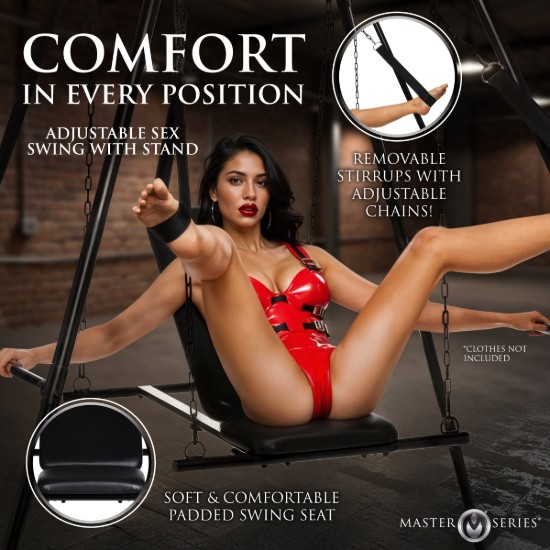 Picture of Throne Adjustable Sex Swing with Stand