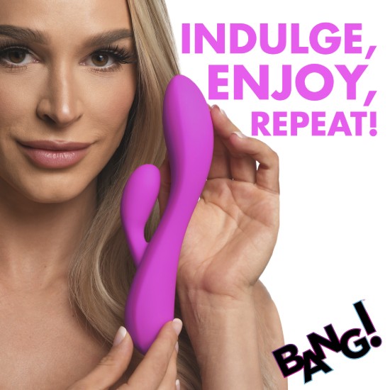 Picture of 10X Flexible Silicone Rabbit Vibrator - Purple