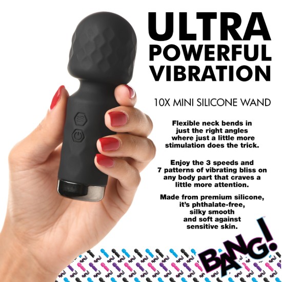 Picture of 10X Mini Silicone Wand - Black