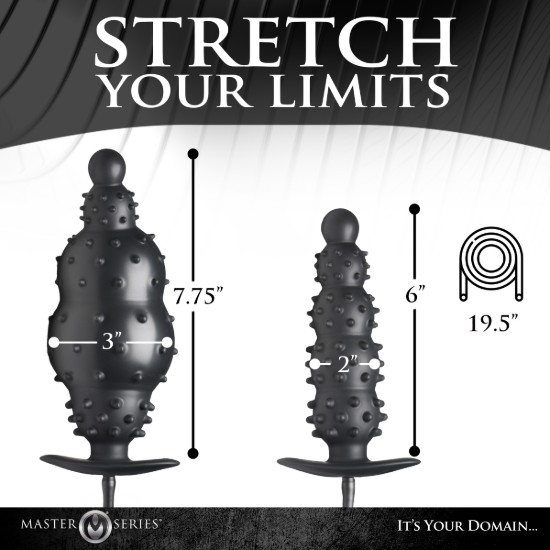 Picture of Ass Puffer Nubbed Inflatable Silicone Anal Plug