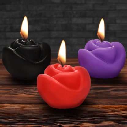 Picture of Fire Garden 3pc Rose Candle Set