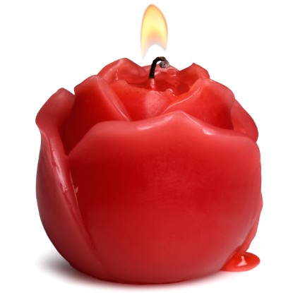 Picture of Flaming Rose Drip Candle