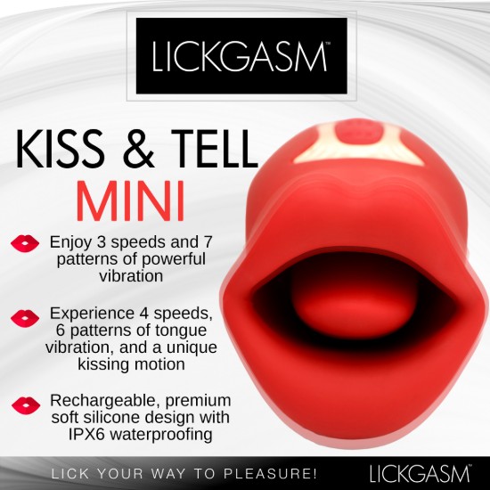Picture of Kiss and Tell Mini Kissing and Vibrating Clitoral Stimulator