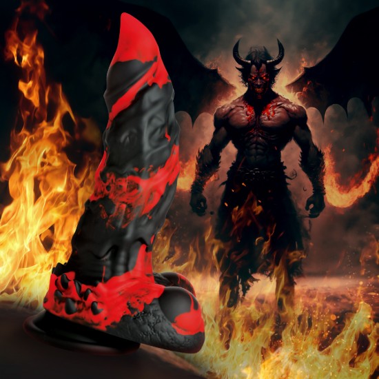 Picture of Fire Demon Monster Silicone Dildo