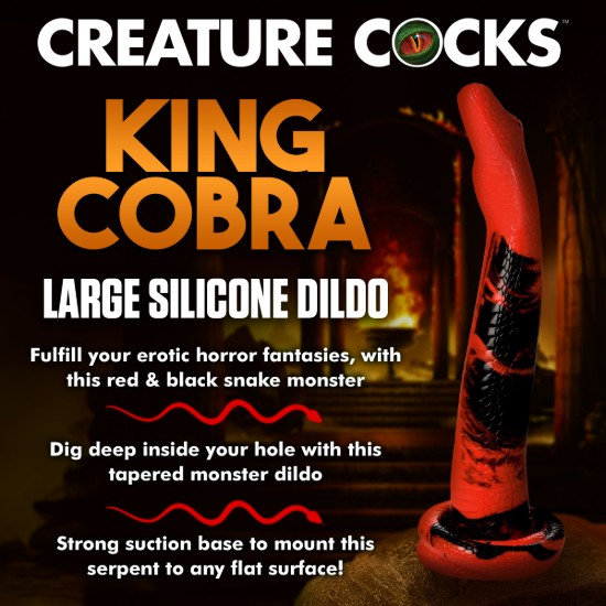 Picture of King Cobra Silicone Dildo - 14 Inch