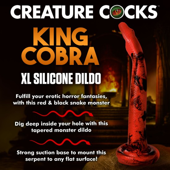 Picture of King Cobra Silicone Dildo - 18 Inch