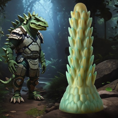 Picture of Stegosaurus Spiky Reptile Silicone Dildo