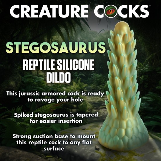 Picture of Stegosaurus Spiky Reptile Silicone Dildo