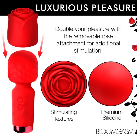 Picture of Pleasure Rose-Petite Mini Silicone Rose Wand