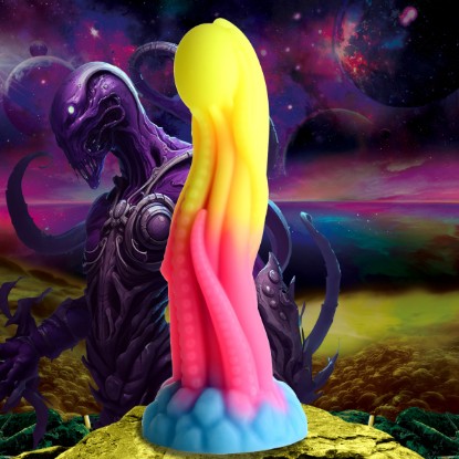 Picture of Tenta-Glow Glow-In-The-Dark Silicone Dildo