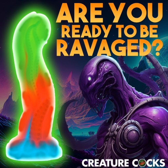 Picture of Tenta-Glow Glow-In-The-Dark Silicone Dildo