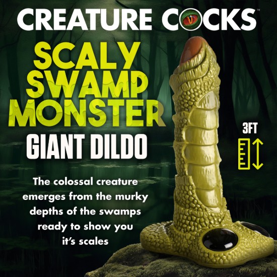 Picture of Scaly Swamp Monster 3 Foot Giant Dildo