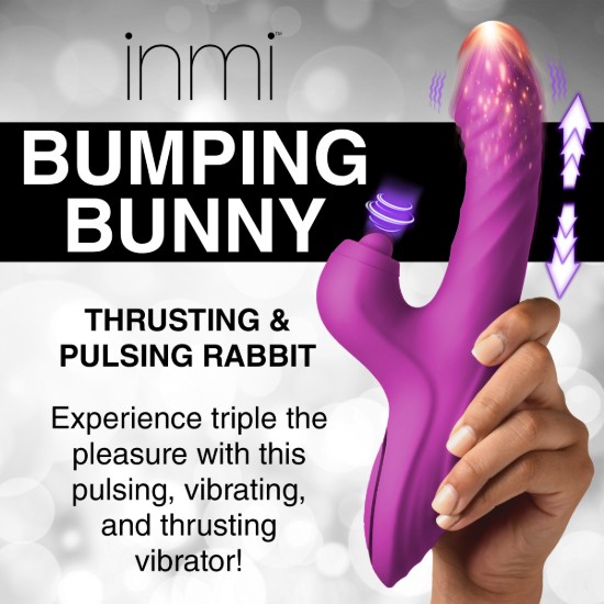 Picture of Bumping Bunny Thrusting & Pulsing Silicone Rabbit Vibrator