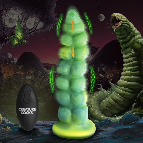 Picture of Squirmer Thrusting and Vibrating Silicone Dildo