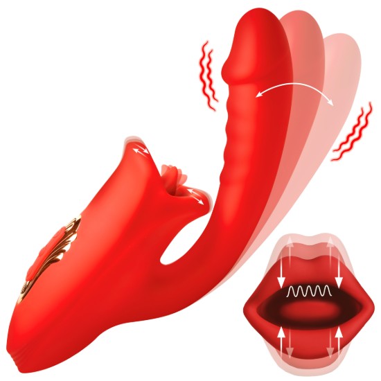 Picture of Deep Kiss Silicone Licking Rabbit Vibrator