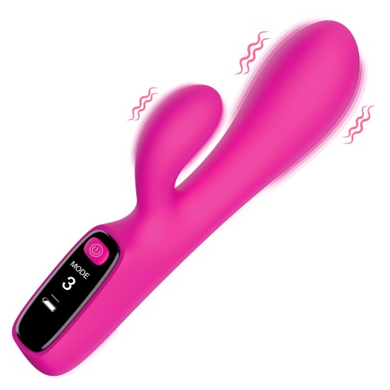 Picture of Silicone Rabbit Vibrator with Digital Display