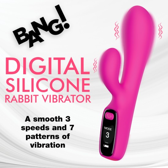 Picture of Silicone Rabbit Vibrator with Digital Display