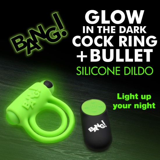 Picture of Glow-in-the-Dark Silicone Vibrating Cock Ring