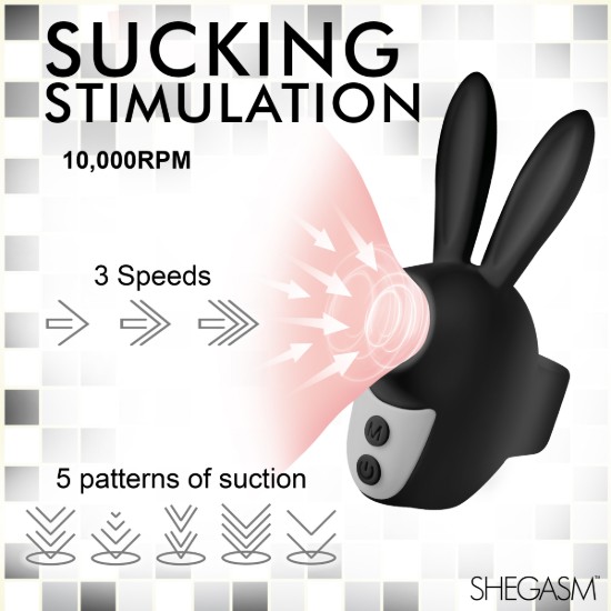 Picture of Sucky Bunny Clit Stimulator - Black
