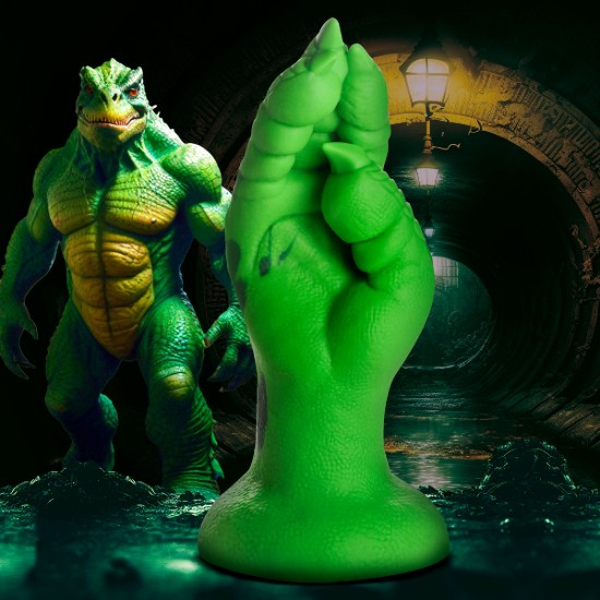 Picture of Raptor Claw Fisting Silicone Dildo - Green