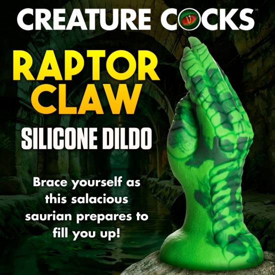 Picture of Raptor Claw Fisting Silicone Dildo - Green