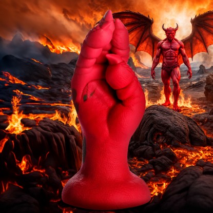 Picture of Demon Claw Fisting Silicone Dildo - Red