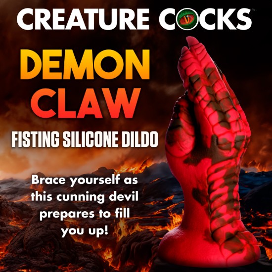 Picture of Demon Claw Fisting Silicone Dildo - Red