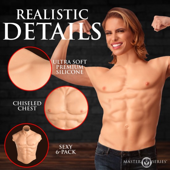 Picture of Ripped Silicone Male Chest - Medium