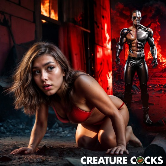 Picture of Cyborg Cock Thrusting and Vibrating Silicone Dildo