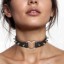 Picture of Spiked Heart Choker - Black