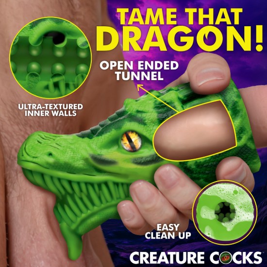 Picture of Dragon Tamer Silicone Stroker - Green