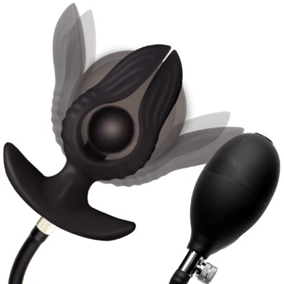 Picture of Dark Pearl Inflatable Vibrating Butt Plug