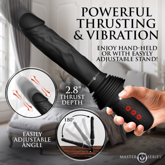 Picture of Ultimate Power Pounder Vibrating & Thrusting Silicone Dildo w/ Remote
