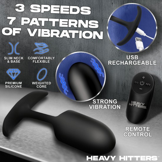 Picture of Vibrating Large Weighted Silicone Anal Plug